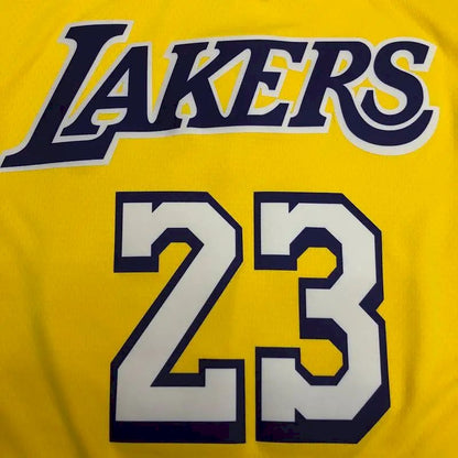 Camisa LeBron James Masculina Amarela Versão Jogador – Edição Clássica Retrô