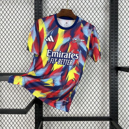 Men's Arsenal 2025/26 Colorful Pre-Match Jersey