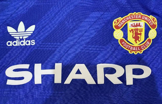 Camisa retrô de mangas compridas do Manchester United 1986/88 Third