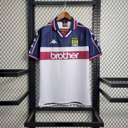 Camisa retrô reserva do Manchester City 1997/98