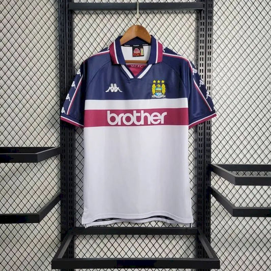 Camisa retrô reserva do Manchester City 1997/98