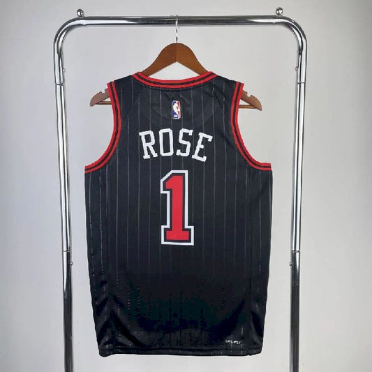 Camisa preta Derrick Rose masculina – Edição Statement