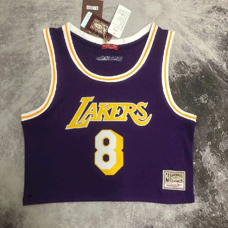 Camisa feminina M&amp;N Kobe Bryant roxa retrô