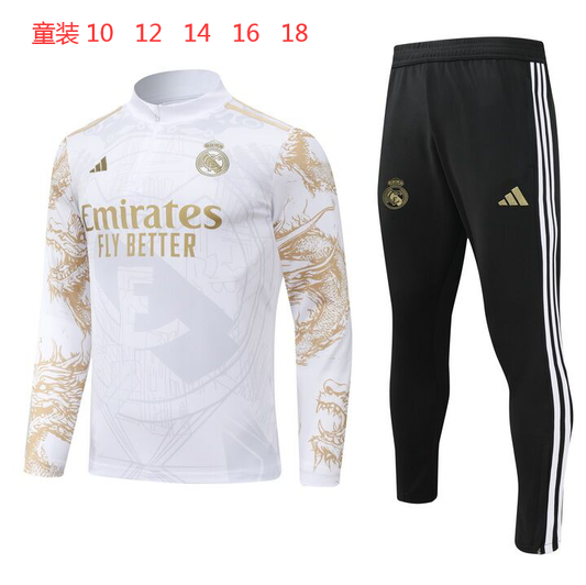 Suéter e calça infantil com zíper médio Real Madrid 2024/25 902