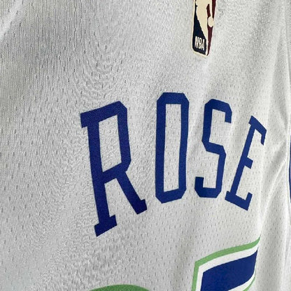 Camisa Derrick Rose Retro Masculina 2024 Branca