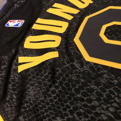 Camisa masculina Nick Young Black Mamba versão jogador