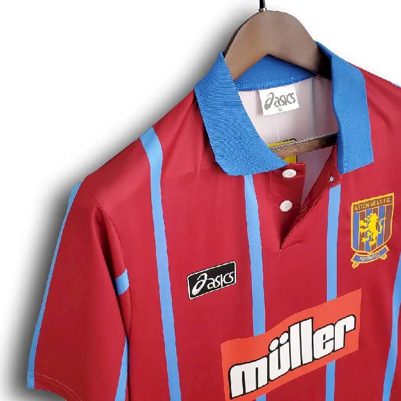 Camisa retrô do Aston Villa 1993/95