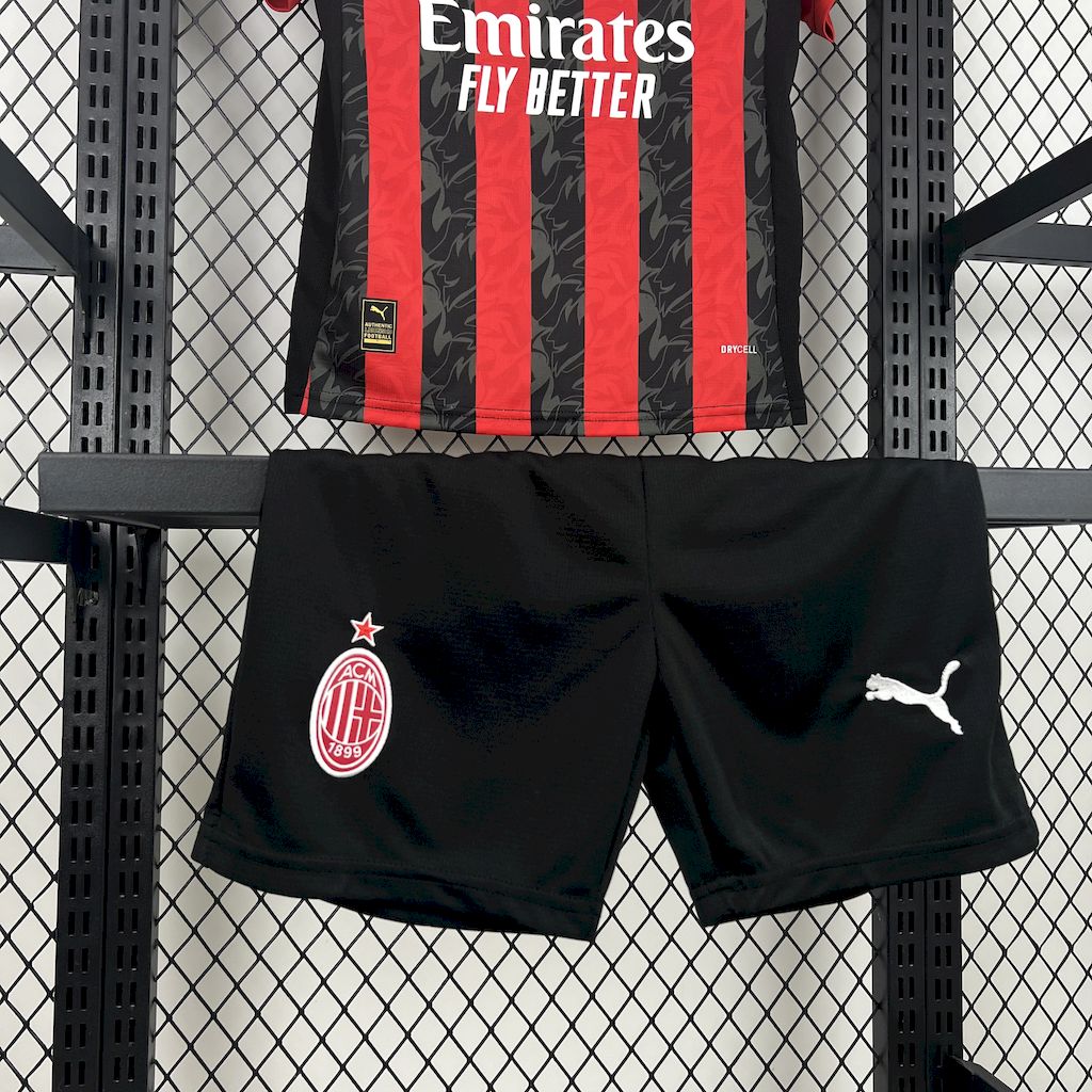 AC Milan 2025/26 Home Kids Kit