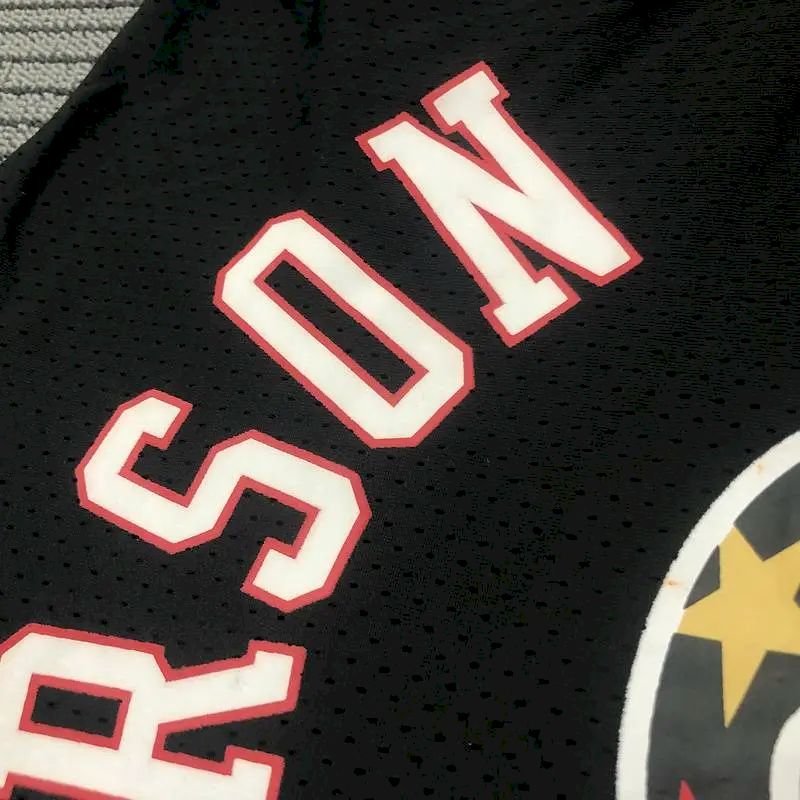Camisa preta masculina Allen Iverson Player – Edição retrô