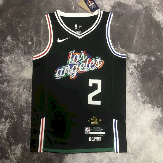 Camisa preta masculina Kawhi Leonard Team – Edição City