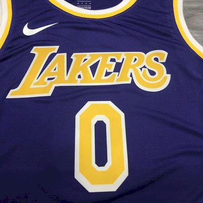 Camisa Masculina Kyle Kuzma Roxa Versão Jogador – Edição Clássica Retro