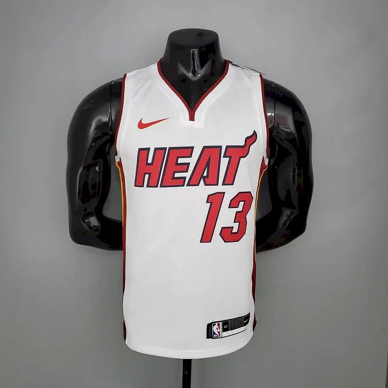 Camisa Bam Adebayo Branca Masculina 2020-21 Swingman Versão Jogador – Edição Associação