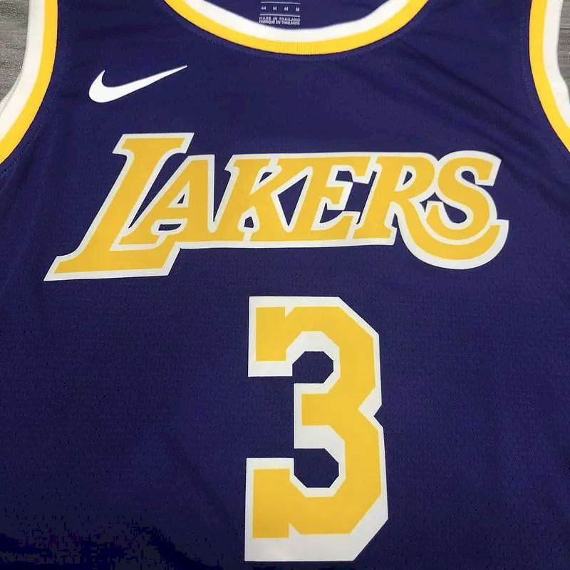 Camisa Anthony Davis Masculina Roxa Versão Jogador – Edição Clássica Retro