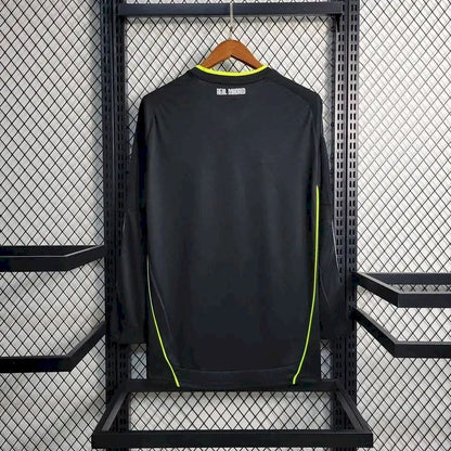 Camisa retrô de mangas compridas reserva do Real Madrid 2010/11
