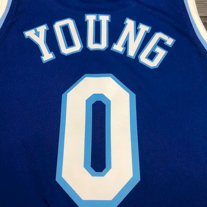 Nick Young Men’s Blue Player Version Jersey – Retro Classic Joint Edition