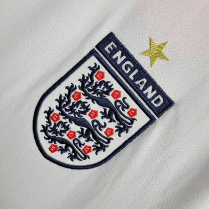 Camisa retrô de mangas compridas da Inglaterra 2005 Home