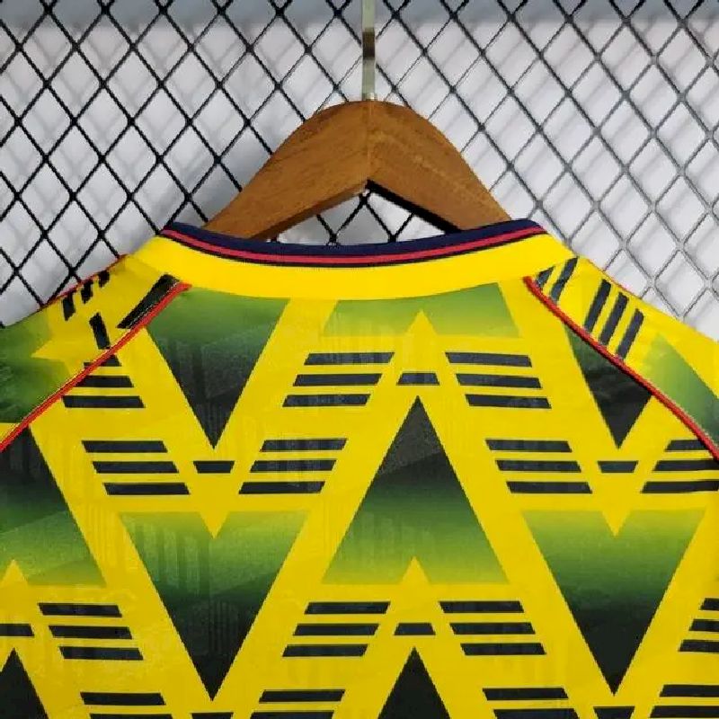 Camisa reserva retrô de mangas compridas do Arsenal 1991/93