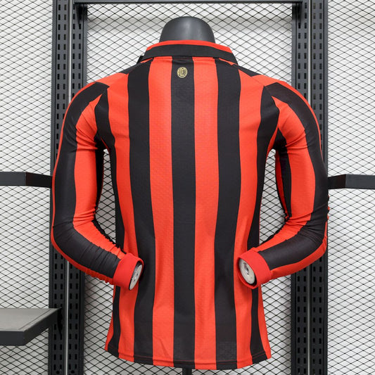 Ac Milan 2024/25 125Th Anniversary Edition Retro Long Sleeves Jersey Player Version
