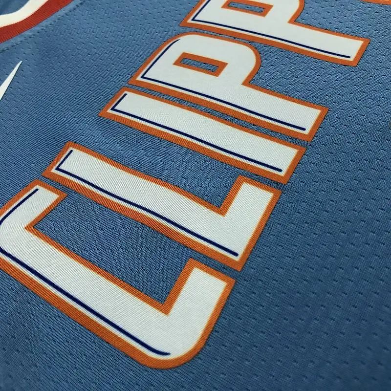 Camisa masculina Kawhi Leonard Swingman azul – Edição City
