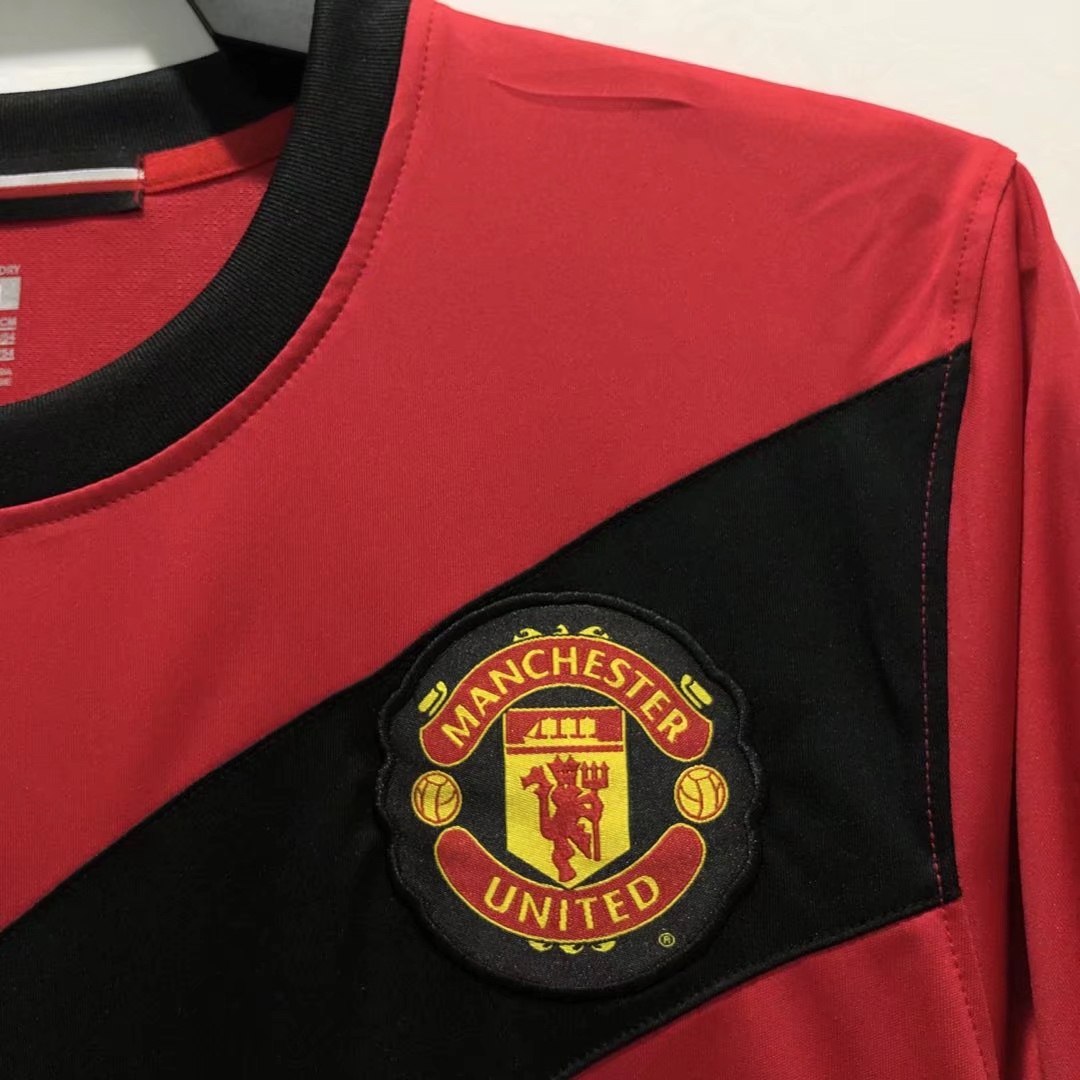 Camisa retrô de mangas compridas do Manchester United 2009/10 Home