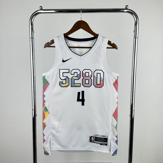 Denver Nuggets 2024/25 City Edition White Color WESTBROOK#4
