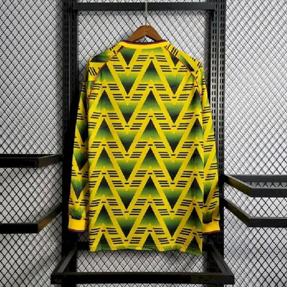 Camisa reserva retrô de mangas compridas do Arsenal 1991/93