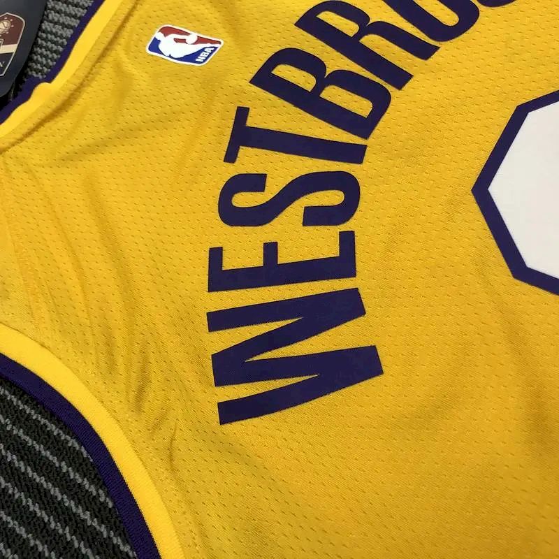 Russell Westbrook Men’s Yellow Swingman Team Jersey – Retro Classic Edition