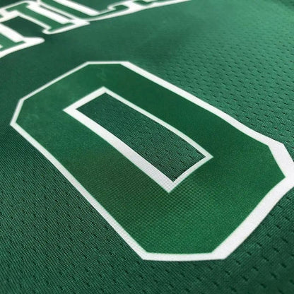 Camisa masculina Jayson Tatum Green Team – Edição City de 75º aniversário