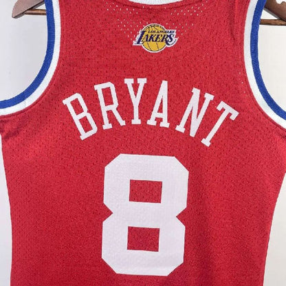 Camisa masculina Kobe Bryant All Star vermelha retrô de 2003
