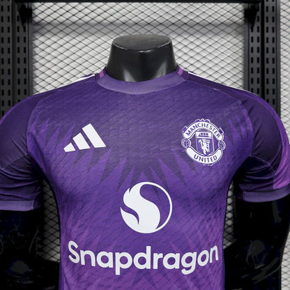 Men's Manchester United 2025/26 Purple Jersey Player Version