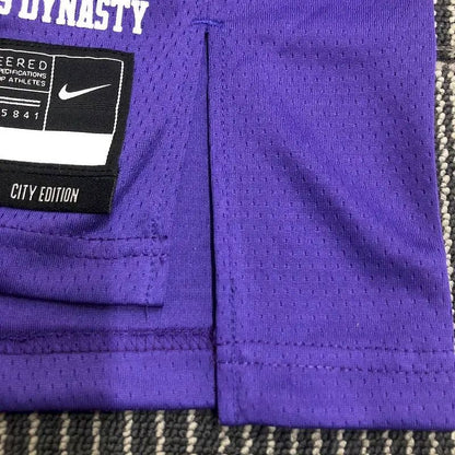 Camisa masculina roxa Anthony Davis Team – Edição City do 75º aniversário