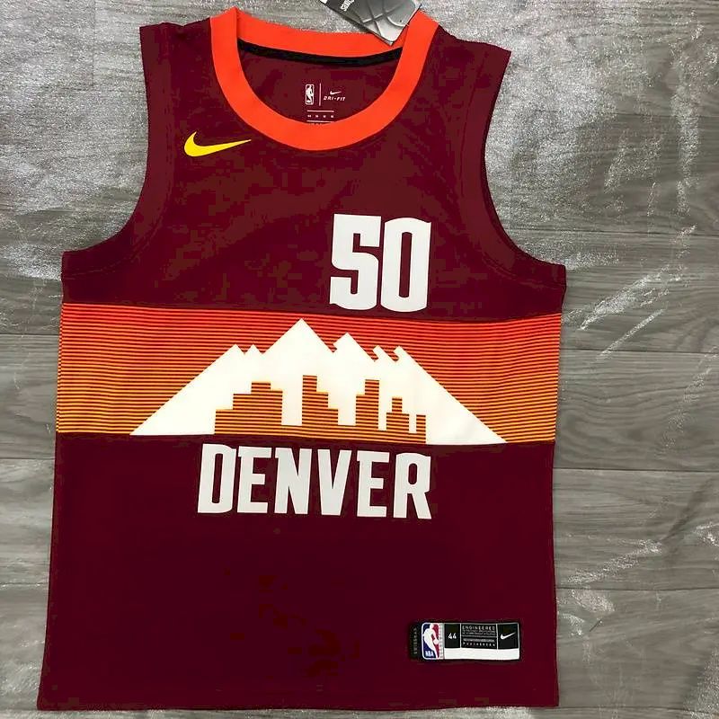 Camisa Aaron Gordon Vermelha Masculina 2020-21 Swingman Versão Jogador – Edição City