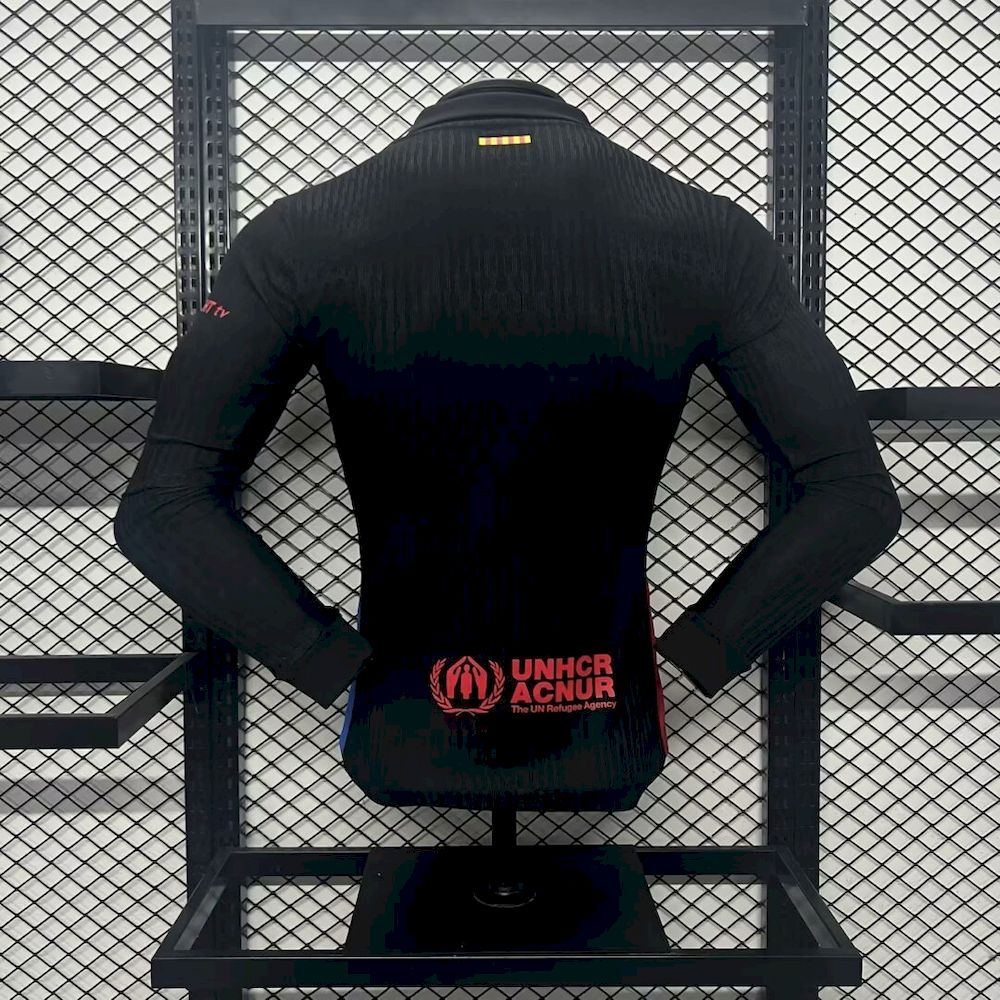 Camisa Barcelona II 2024/25 de manga comprida, versão jogador