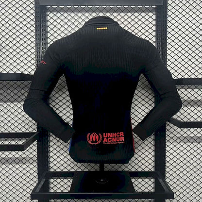 Camisa Barcelona II 2024/25 de manga comprida, versão jogador