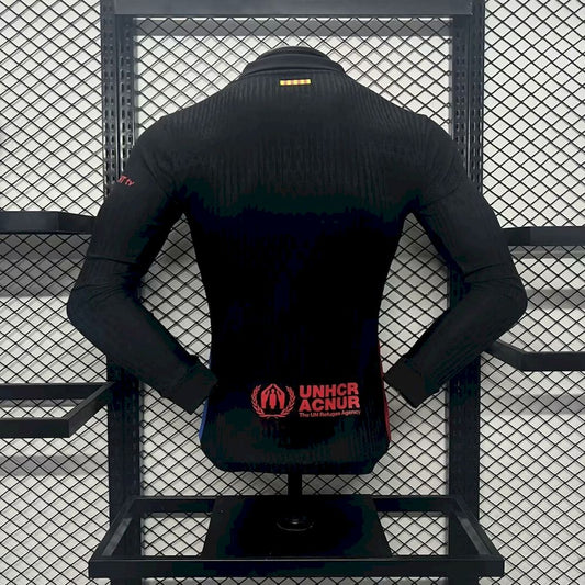 Camisa Barcelona II 2024/25 de manga comprida, versão jogador