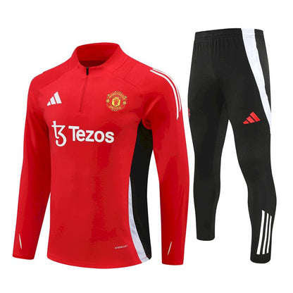 Suéter e calça adulto Manchester United 2024/25 com zíper 14001