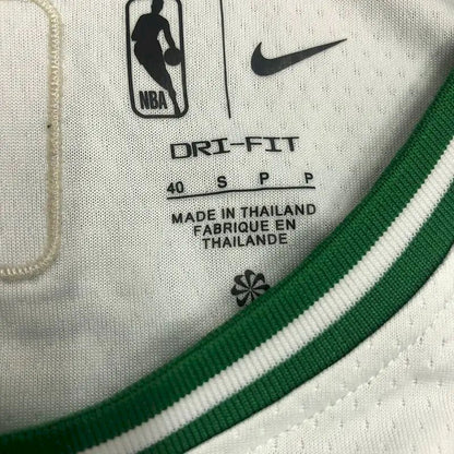 Men’s Jaylen Brown White Team Jersey – 75th Anniversary Edition