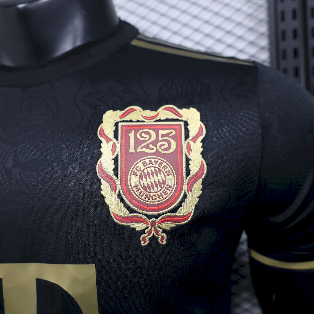 Bayern Munich 2024/25 125 Anniversary Black Jersey Player Version