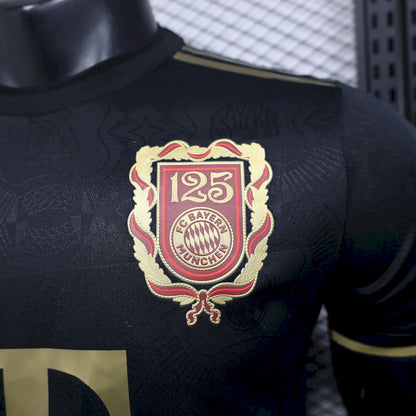 Bayern Munich 2024/25 125 Anniversary Black Jersey Player Version
