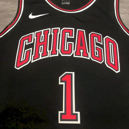 Camisa Derrick Rose Masculina Preta Versão Jogador – Edição Clássica