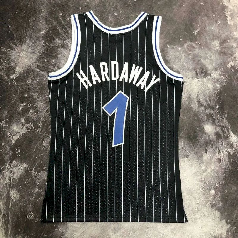 Camisa masculina M&amp;N 1995 Anfernee Hardaway preta retrô