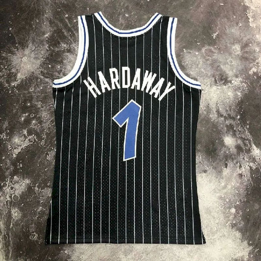 Men’s M&N 1995 Anfernee Hardaway Black Retro Jersey