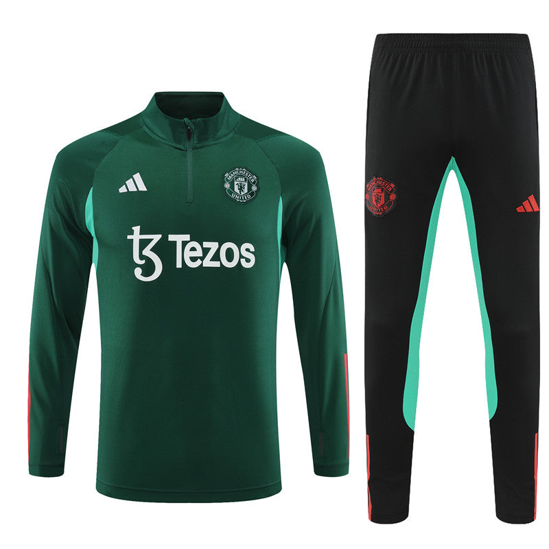 Suéter e calça adulto Manchester United 2023/24 com zíper 14001