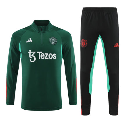 Suéter e calça adulto Manchester United 2023/24 com zíper 14001