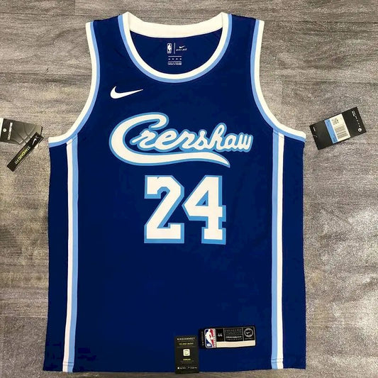 Camisa masculina Kobe Bryant azul versão jogador – Retro Classic Joint Edition