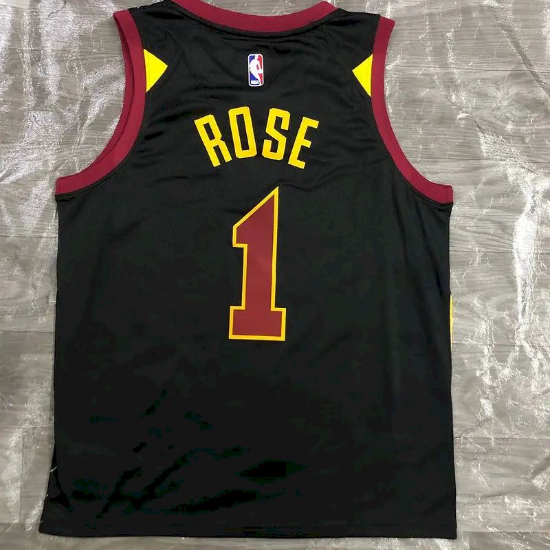 Camisa preta masculina Derrick Rose Swingman – Edição Statement
