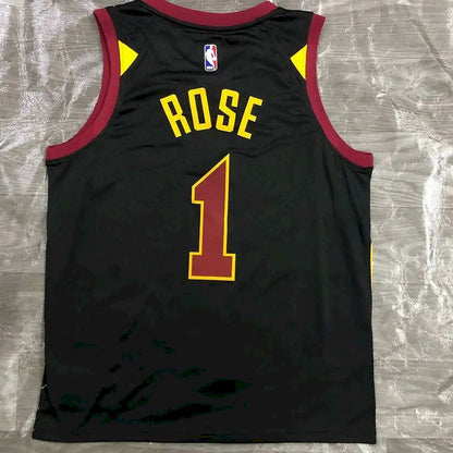 Camisa preta masculina Derrick Rose Swingman – Edição Statement