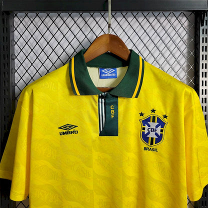 Camisa retrô titular do Brasil 1991/93