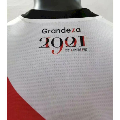Camisa do River Plate comemorativa dos 120 anos da temporada 2021/22, versão jogadora