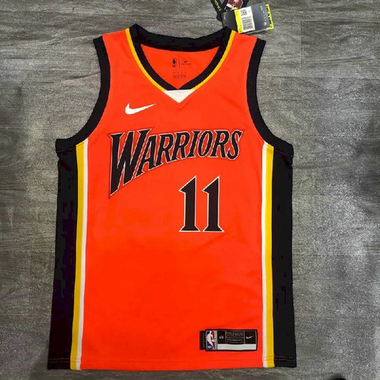 Camisa Klay Thompson Laranja Masculina Versão Jogador – Edição Clássica Retrô